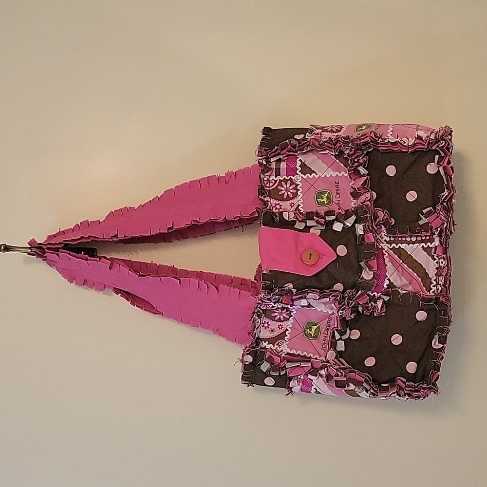 Handmade John Deer rag bag or purse NWOT